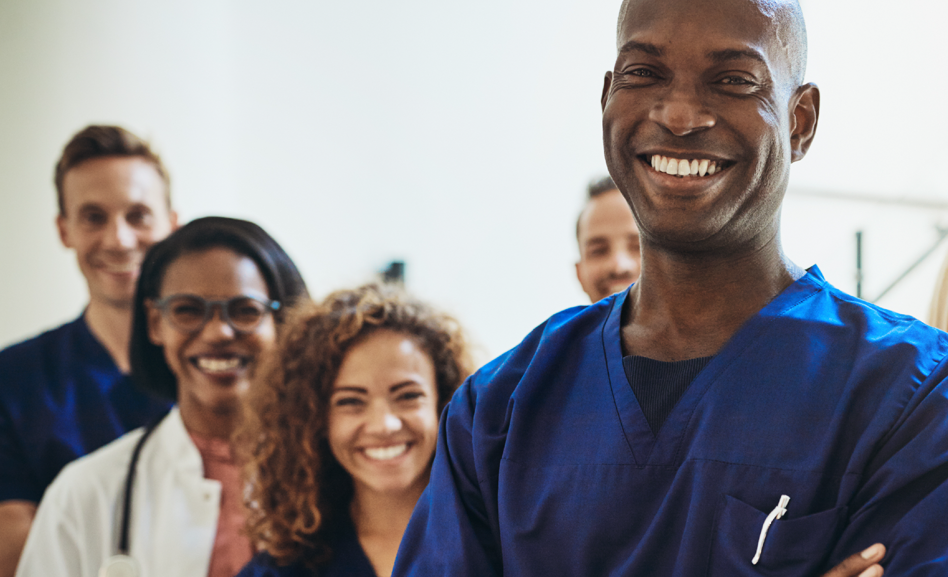 Doctors smiling